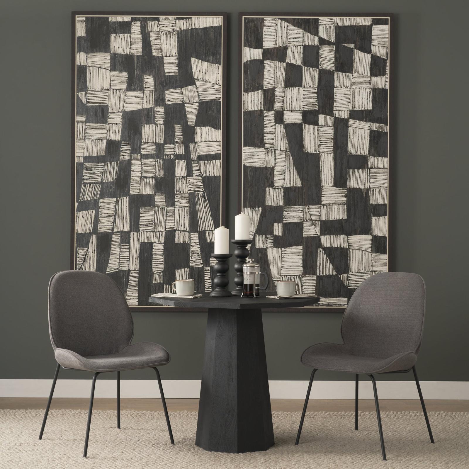 Mercana Inala Grey Seat Metal Frame Dining Chair Clearance