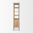 Mercana Phil Light Brown Wood 2 Door 3 Shelves Open Shelving Unit
