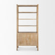 Mercana Phil Light Brown Wood 2 Door 3 Shelves Open Shelving Unit