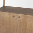 Mercana Phil Light Brown Wood 2 Door 3 Shelves Open Shelving Unit