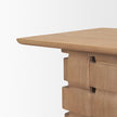Mercana Trellyn Wood w/ Carved Woven Base Square Accent Table