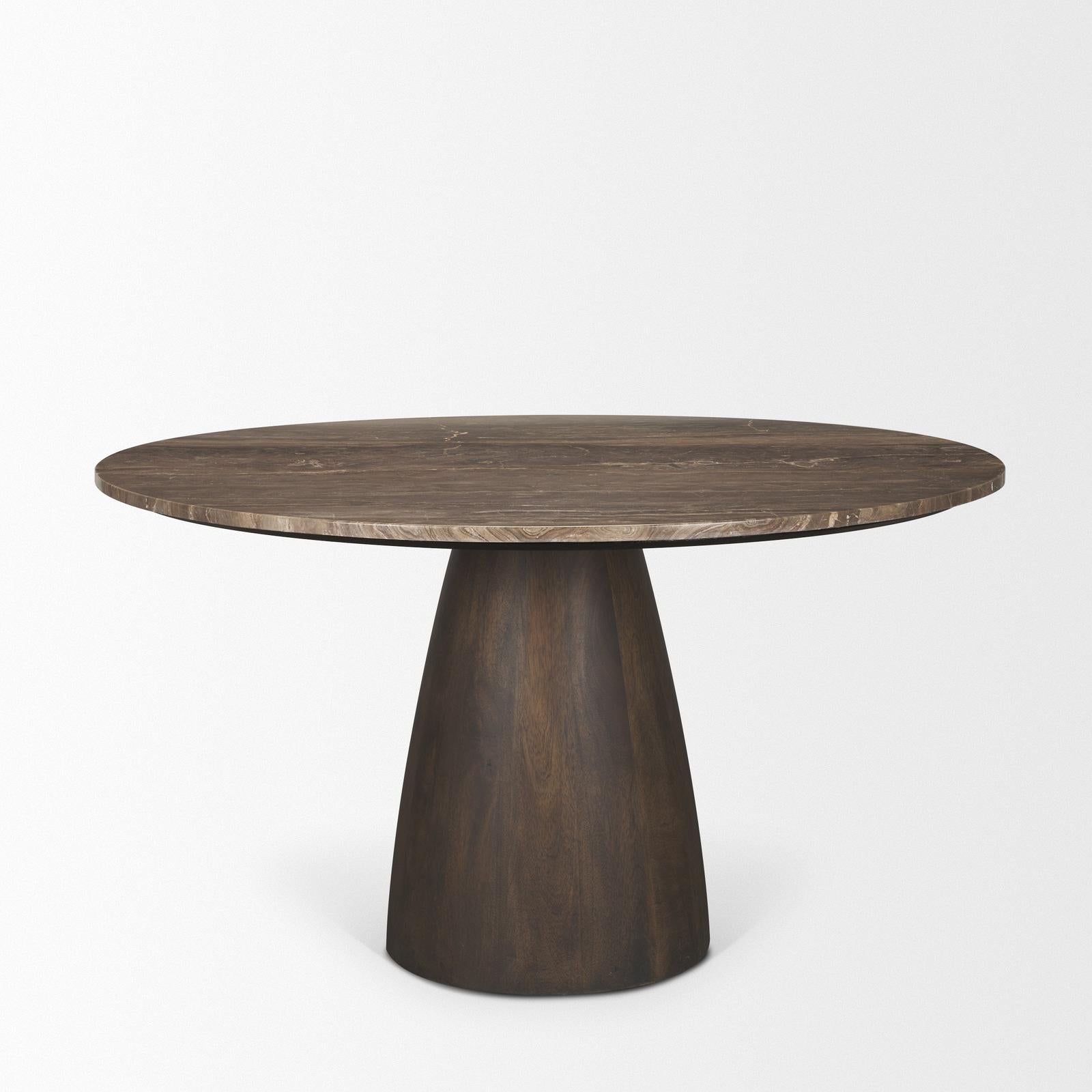 Mercana Allyson Round Pedestal Dining Table