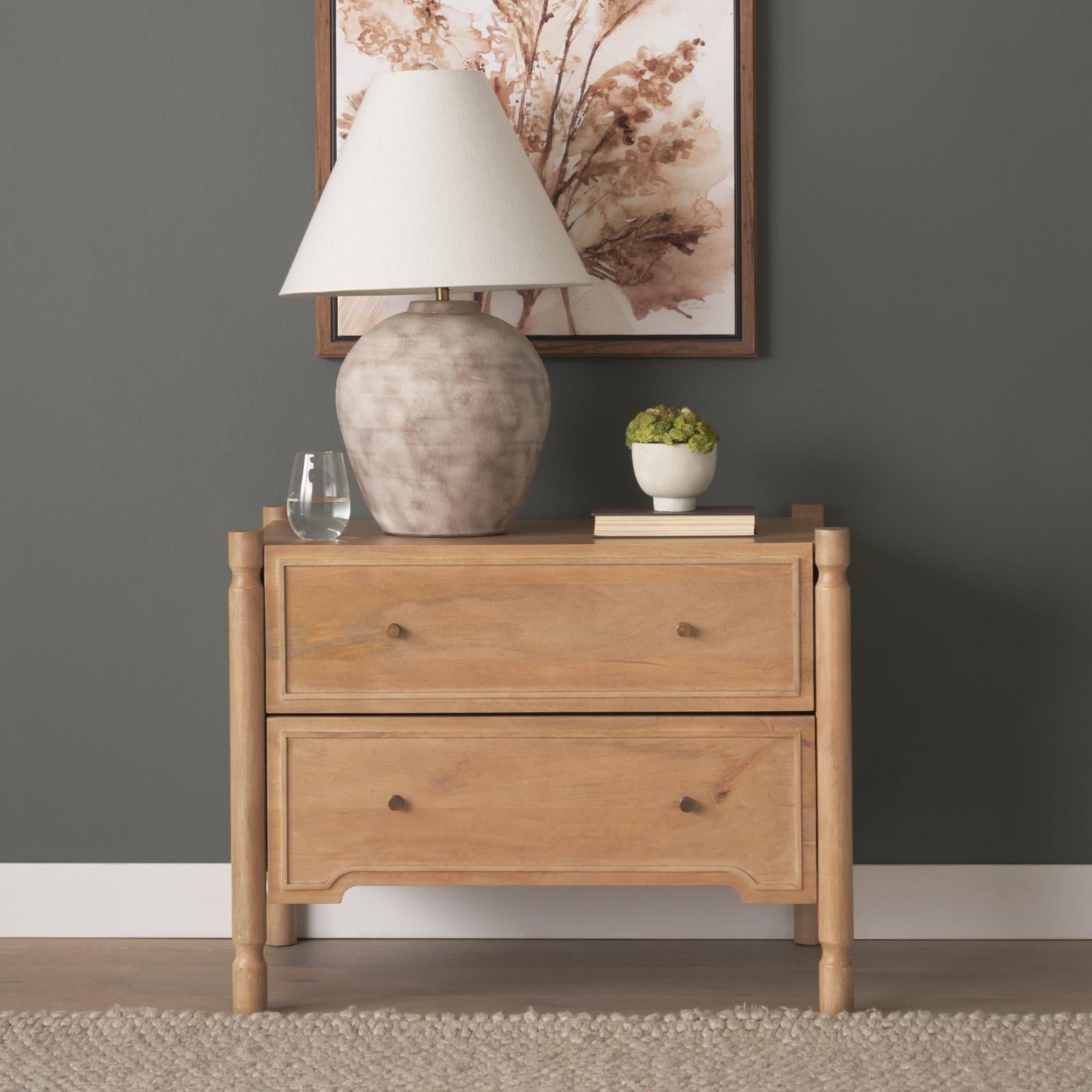 Mercana Phil 2 Drawer Accent Cabinet
