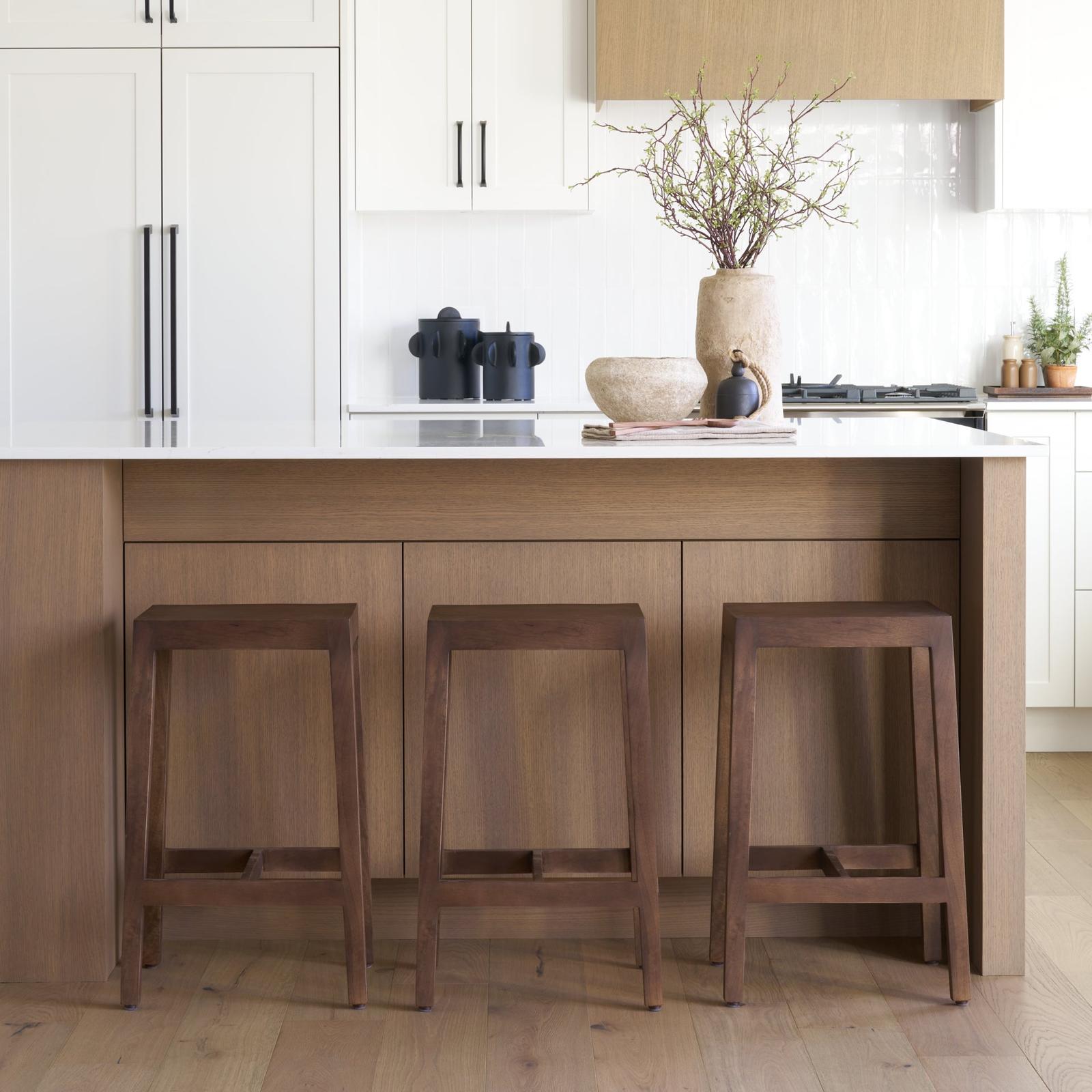 Mercana Colony Solid Wood Counter Stool