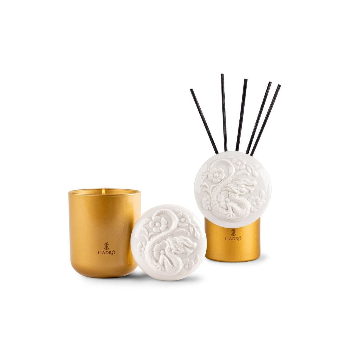 Lladro Dragon Candle - Redwood Fire