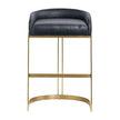 Mercana Hollyfield Gold Metal Base Bar Stool