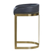 Mercana Hollyfield Gold Metal Base Bar Stool