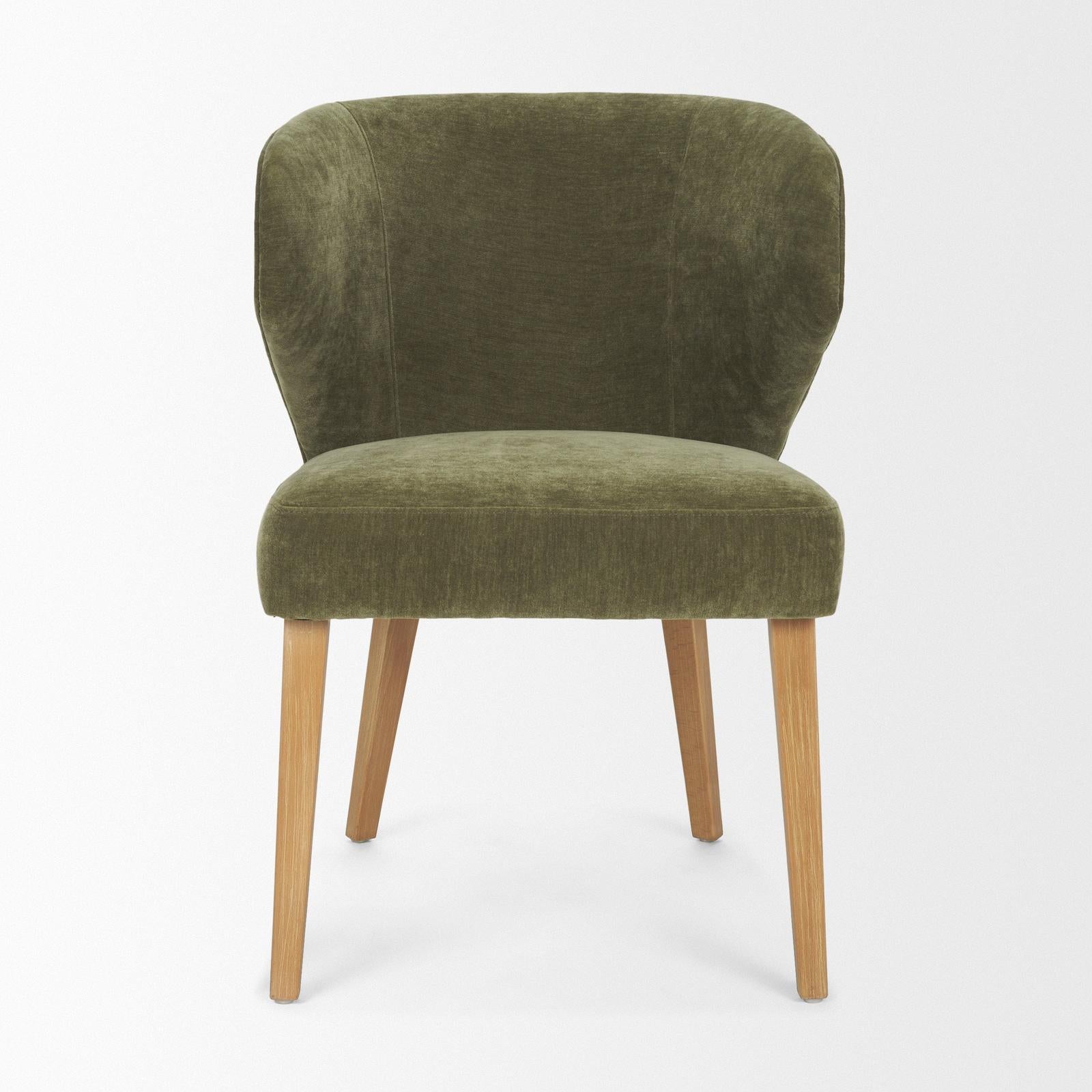 Mercana Niles Wooden Legs Wingback Dining Chair