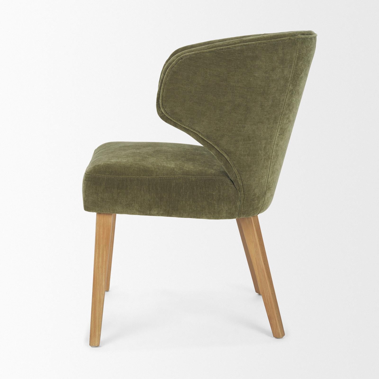Mercana Niles Wooden Legs Wingback Dining Chair