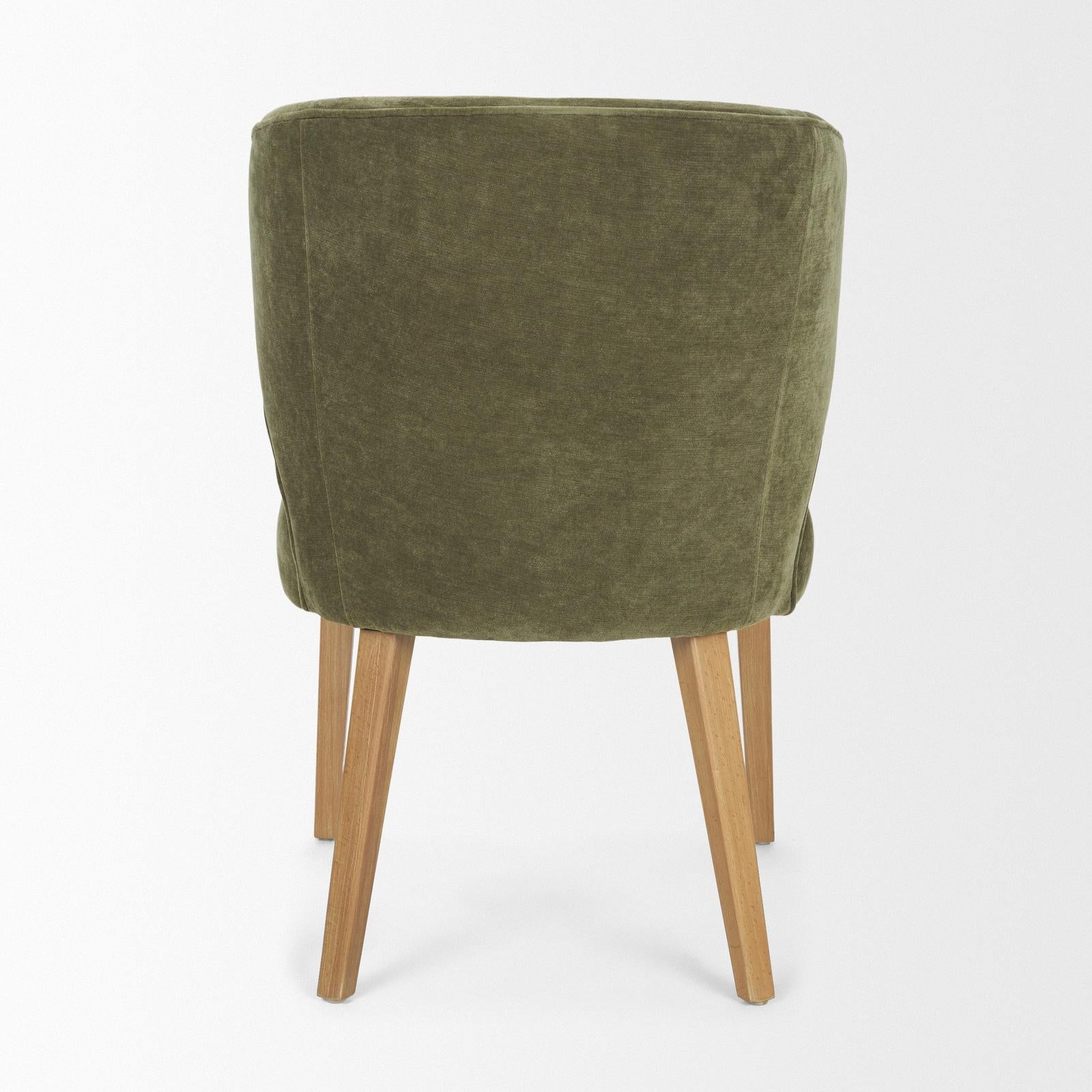 Mercana Niles Wooden Legs Wingback Dining Chair