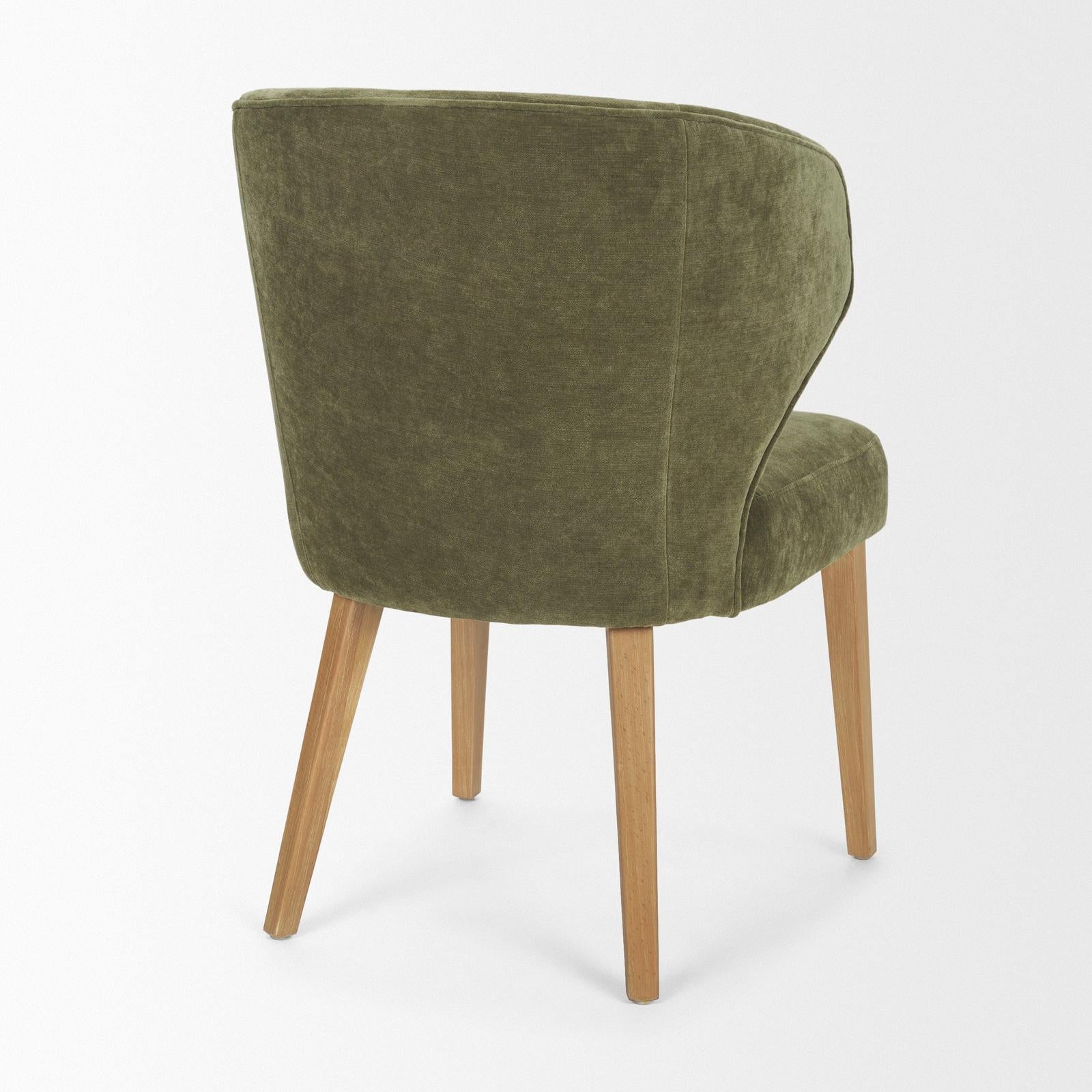 Mercana Niles Wooden Legs Wingback Dining Chair