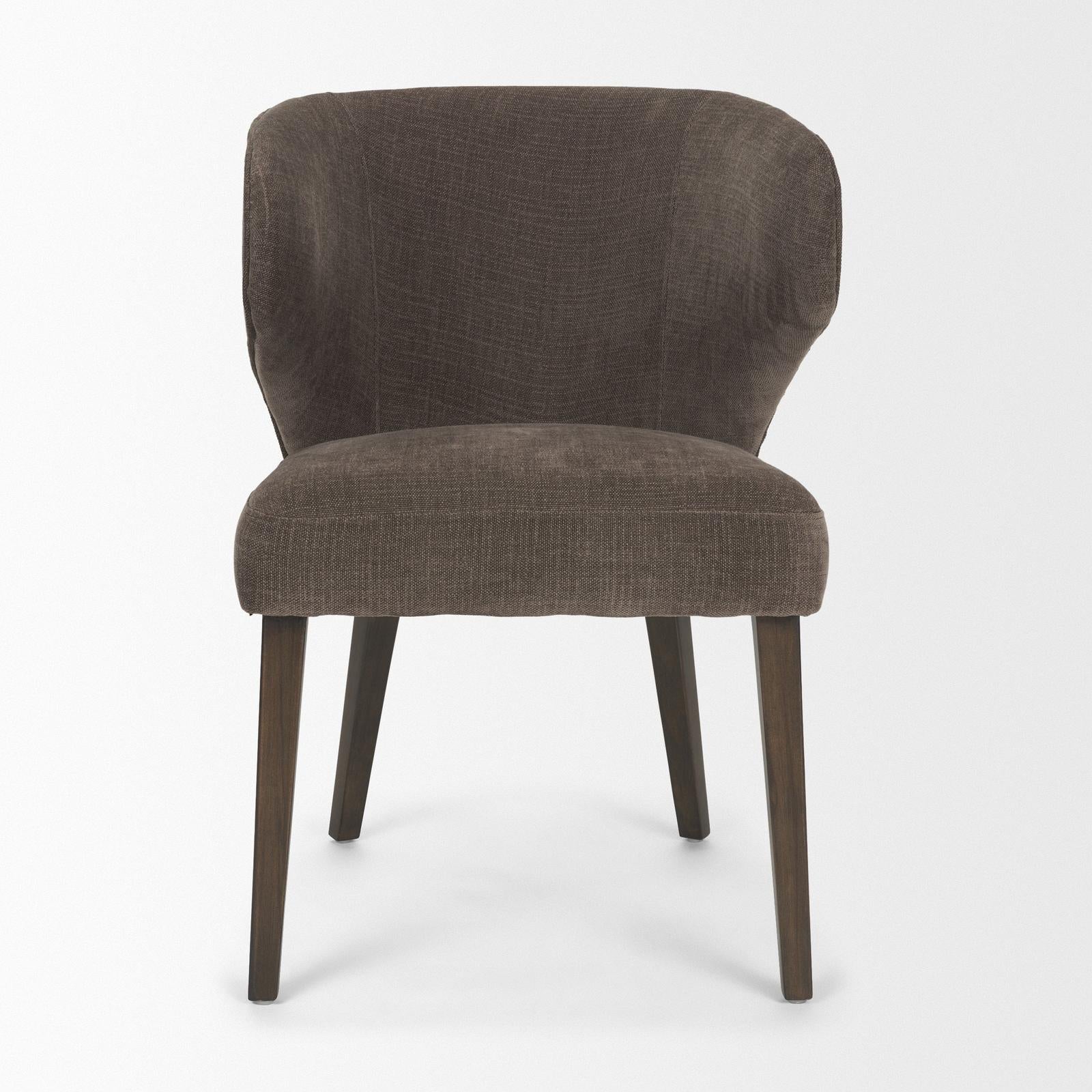 Mercana Niles Wooden Legs Wingback Dining Chair