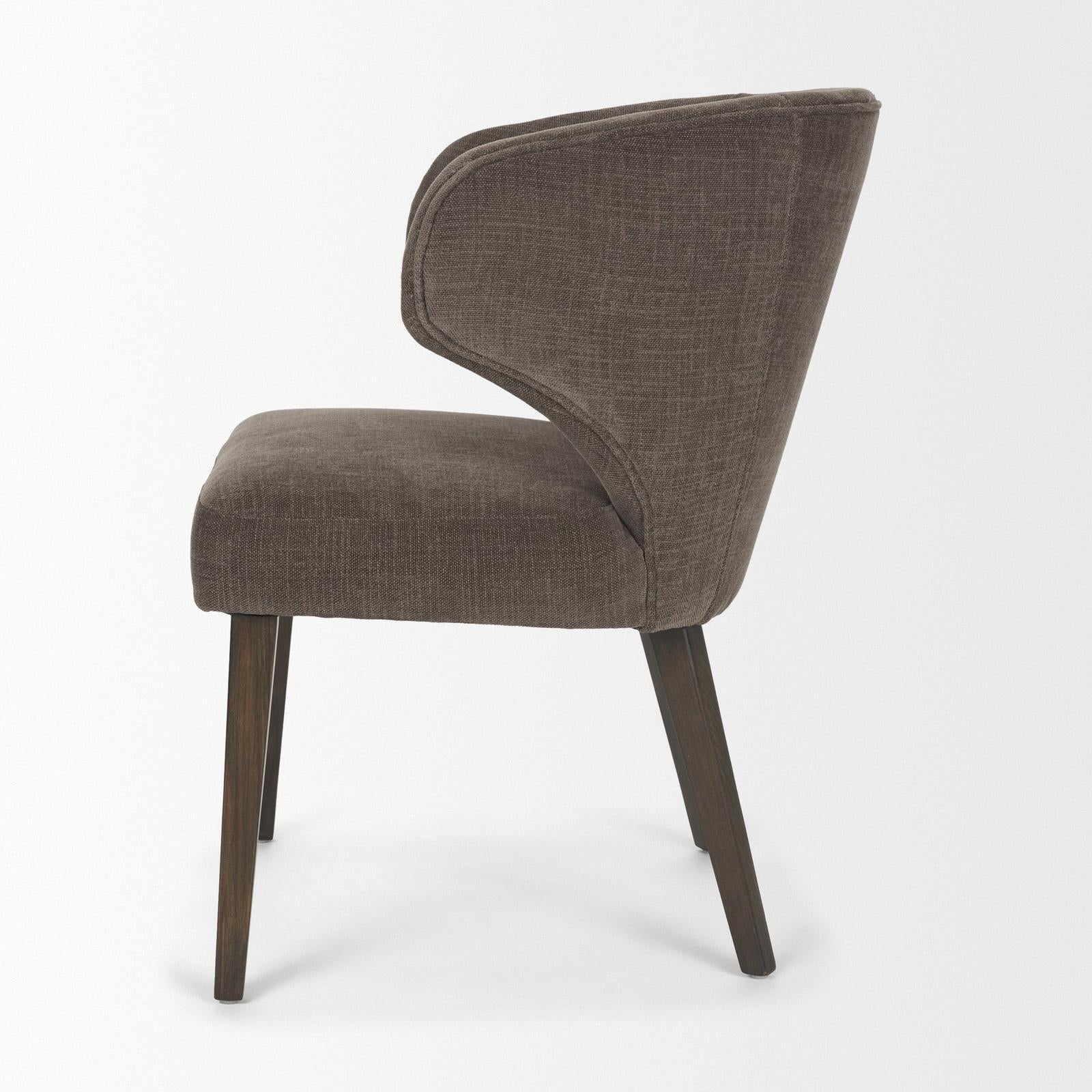 Mercana Niles Wooden Legs Wingback Dining Chair