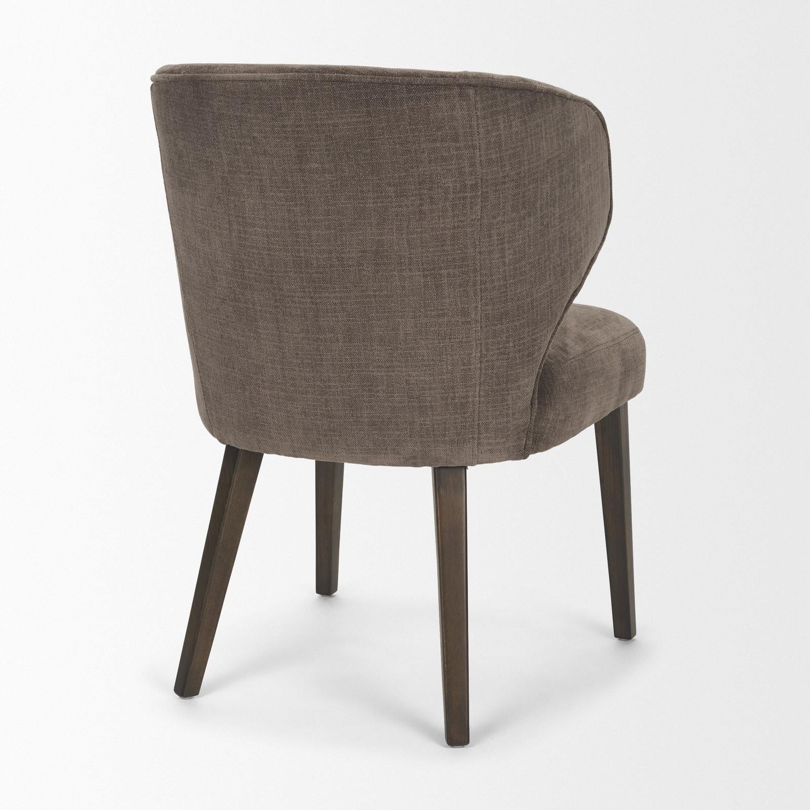 Mercana Niles Wooden Legs Wingback Dining Chair