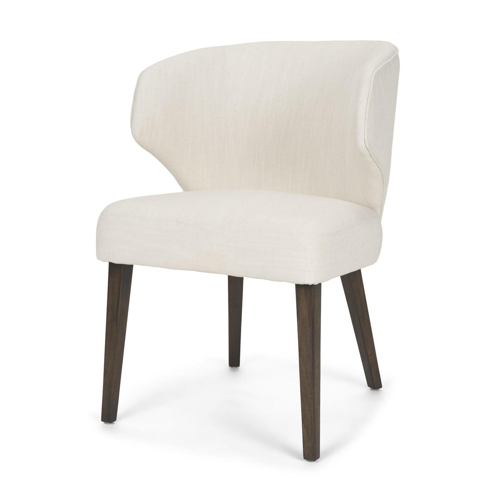 Mercana Niles Wooden Legs Wingback Dining Chair