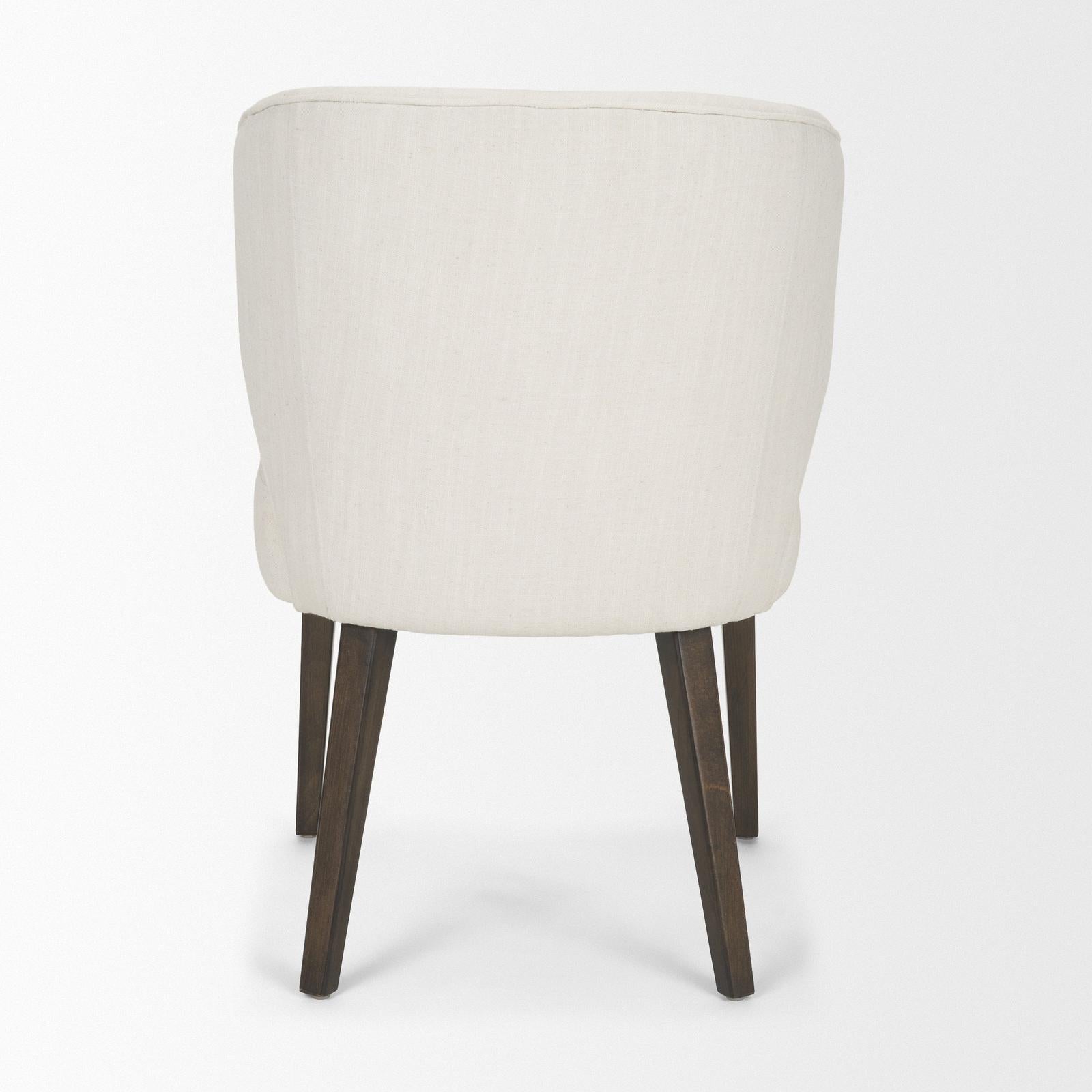 Mercana Niles Wooden Legs Wingback Dining Chair