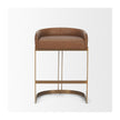 Mercana Hollyfield Gold Metal Base Bar Stool
