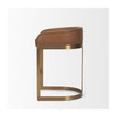 Mercana Hollyfield Gold Metal Base Bar Stool