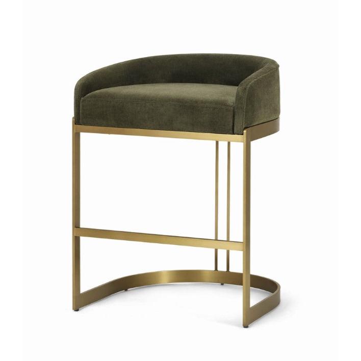 Mercana Hollyfield II Gold Metal Base Counter Stool