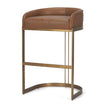 Mercana Hollyfield Gold Metal Base Bar Stool
