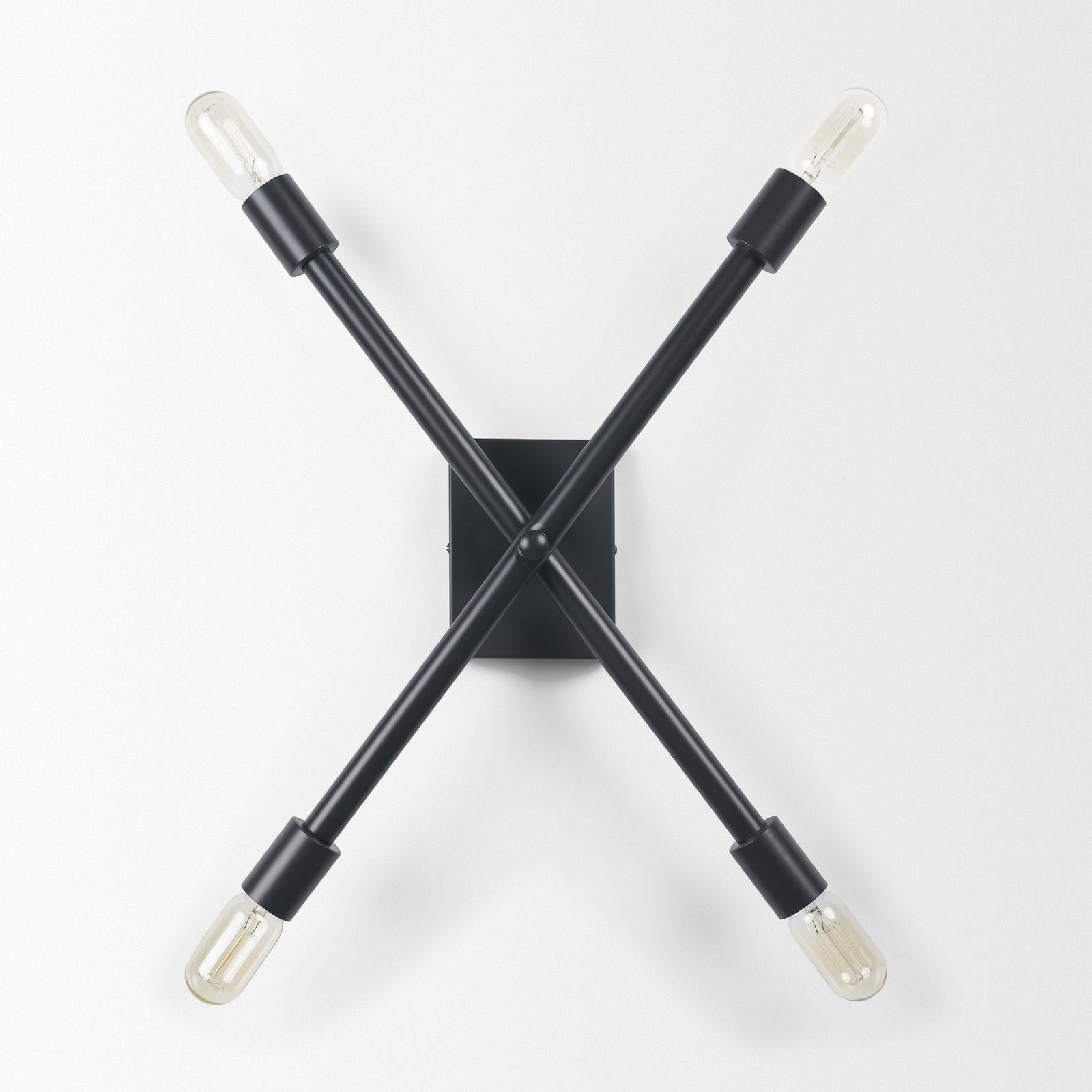 Mercana Xendi Black Toned Metal Sputnik Wall Sconce Clearance
