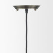 Mercana Hines I 4x8 Antiqued-Brass Metal Cage Pendant Light Clearance