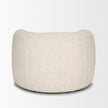Mercana Kornelia Soft Oatmeal Fabric Barrel Accent Chair