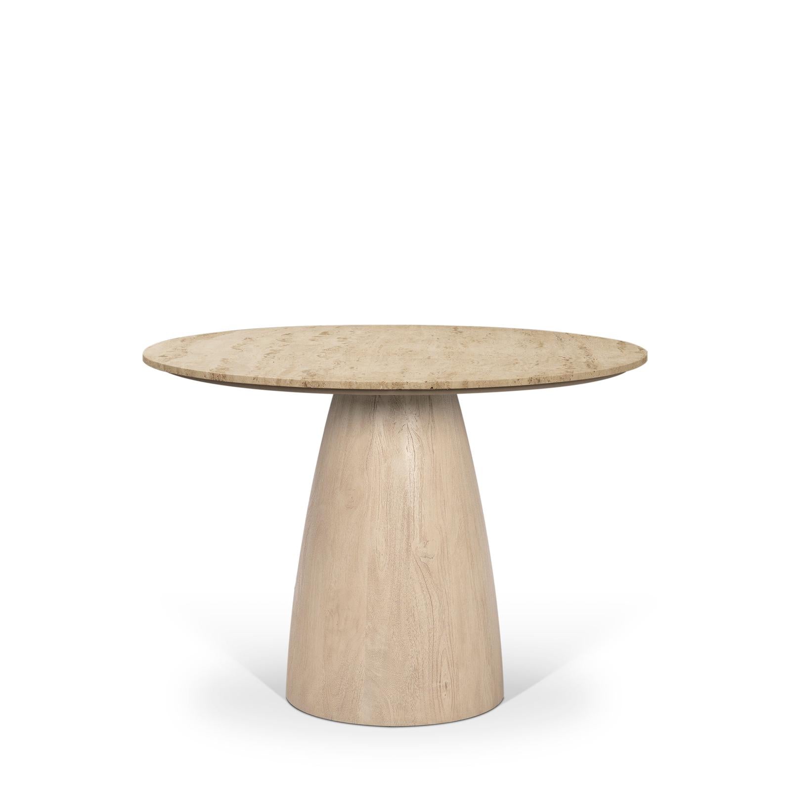 Mercana Allyson Round 4-Seater Pedestal Dining Table