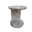 Mercana Forma Marble Round Side Table