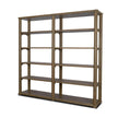 Mercana Alden Medium Brown Wood Open Shelving Unit
