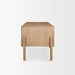 Mercana Trellyn Solid Wood Carved Woven Desk