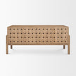 Mercana Trellyn Solid Wood Carved Woven Desk