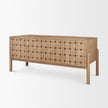 Mercana Trellyn Solid Wood Carved Woven Desk