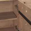 Mercana Trellyn Solid Wood Carved Woven Desk