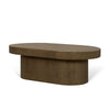 Mercana Lyonne Oblong Medium Brown Oak Wood Coffee Table