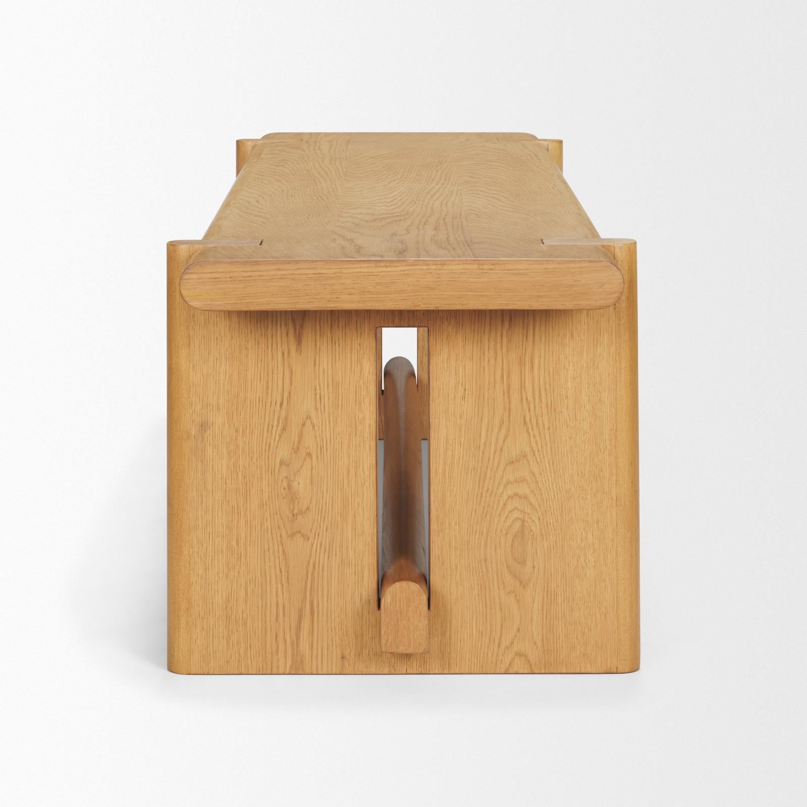 Mercana Rowan Oak Wood Bench