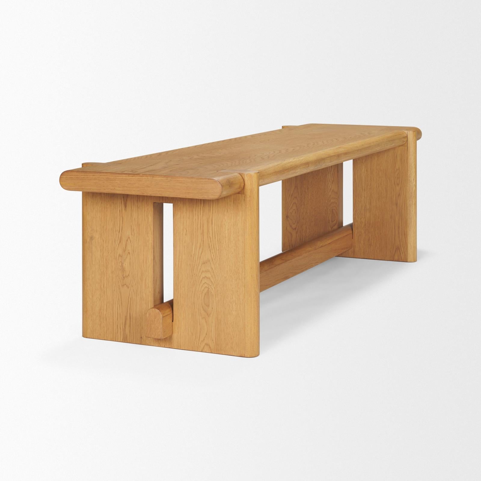 Mercana Rowan Oak Wood Bench