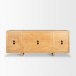 Mercana Rowan Oak Wood Closed 4 Door Sideboard