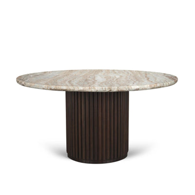 Mercana Marbrello Round 6-Seater Dining Table