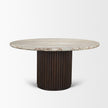 Mercana Marbrello Round 6-Seater Dining Table