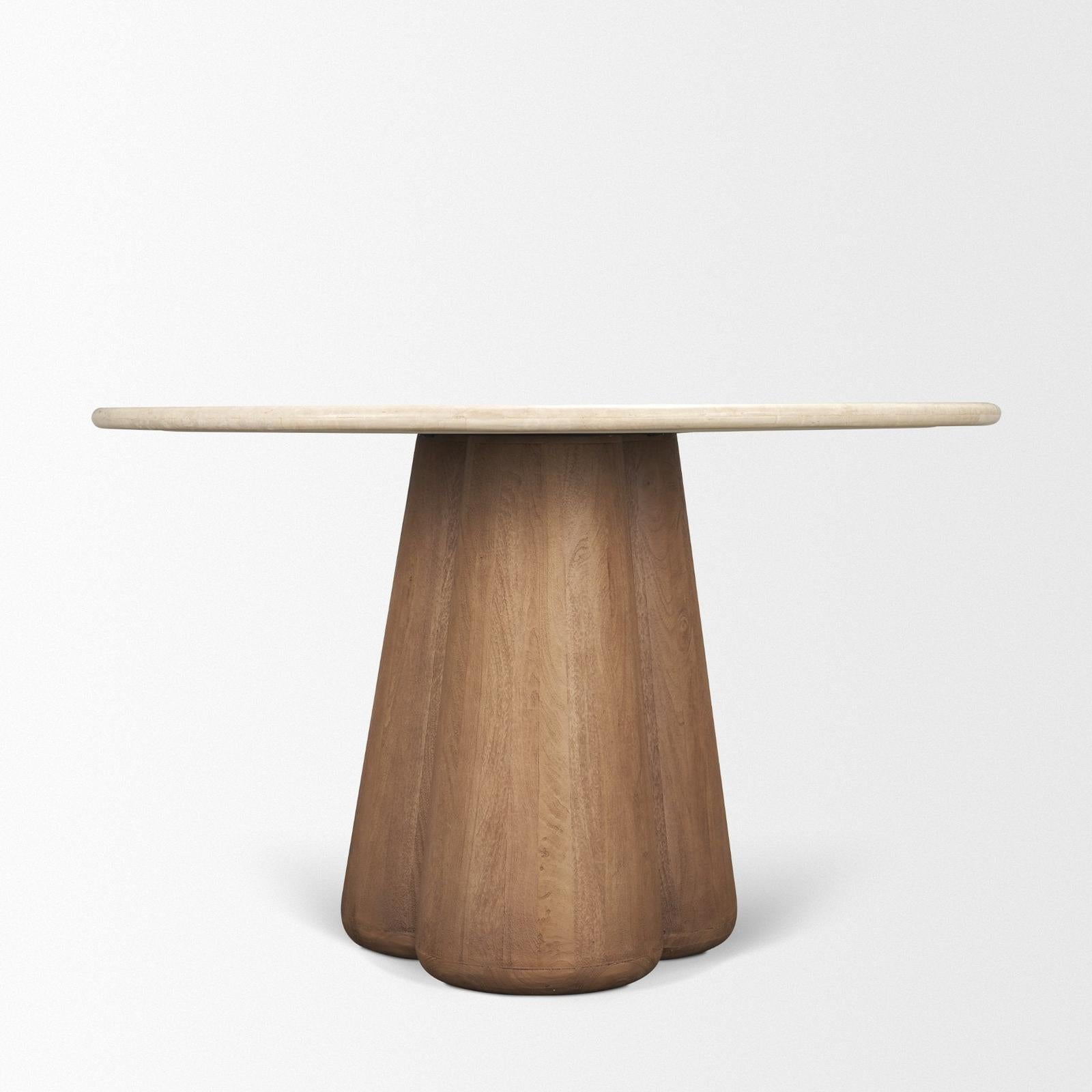 Mercana Marilyn Round 4-Seater Pedestal Dining Table