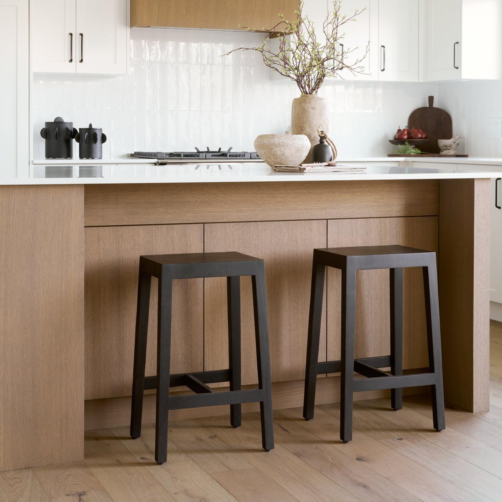 Mercana Colony Solid Wood Counter Stool