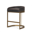 Mercana Hollyfield II Gold Metal Base Counter Stool