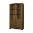 Mercana Henry Oak Wood w/ Glass Doors Curio Cabinet