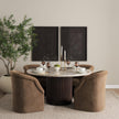 Mercana Marbrello Round 6-Seater Dining Table