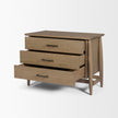 Mercana Hollis Wood 3-Drawer Closed Nightstand