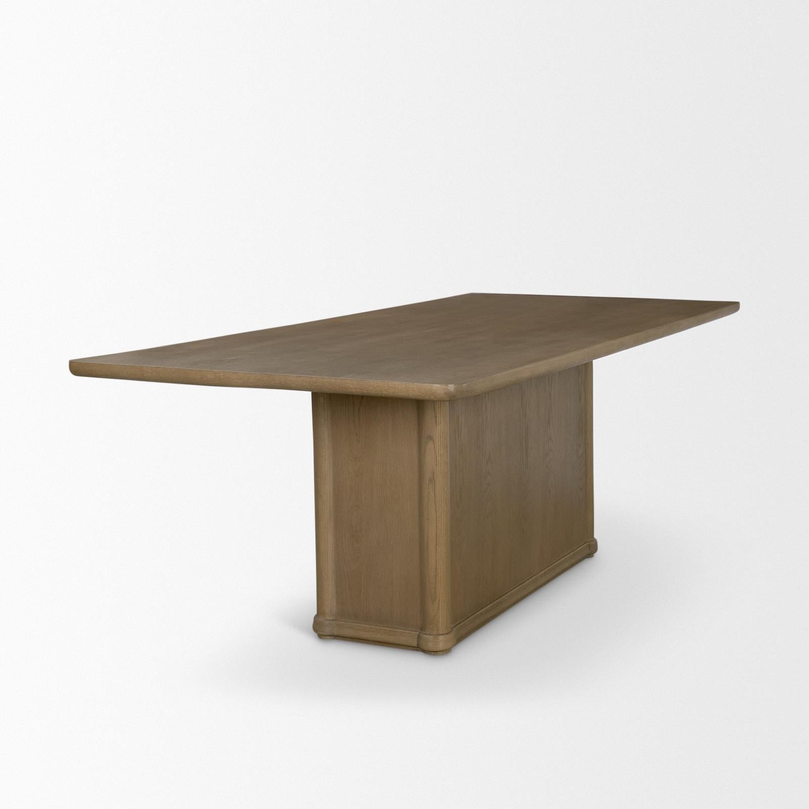 Mercana Alden Rectangular 8-Seater Pedestal Dining Table