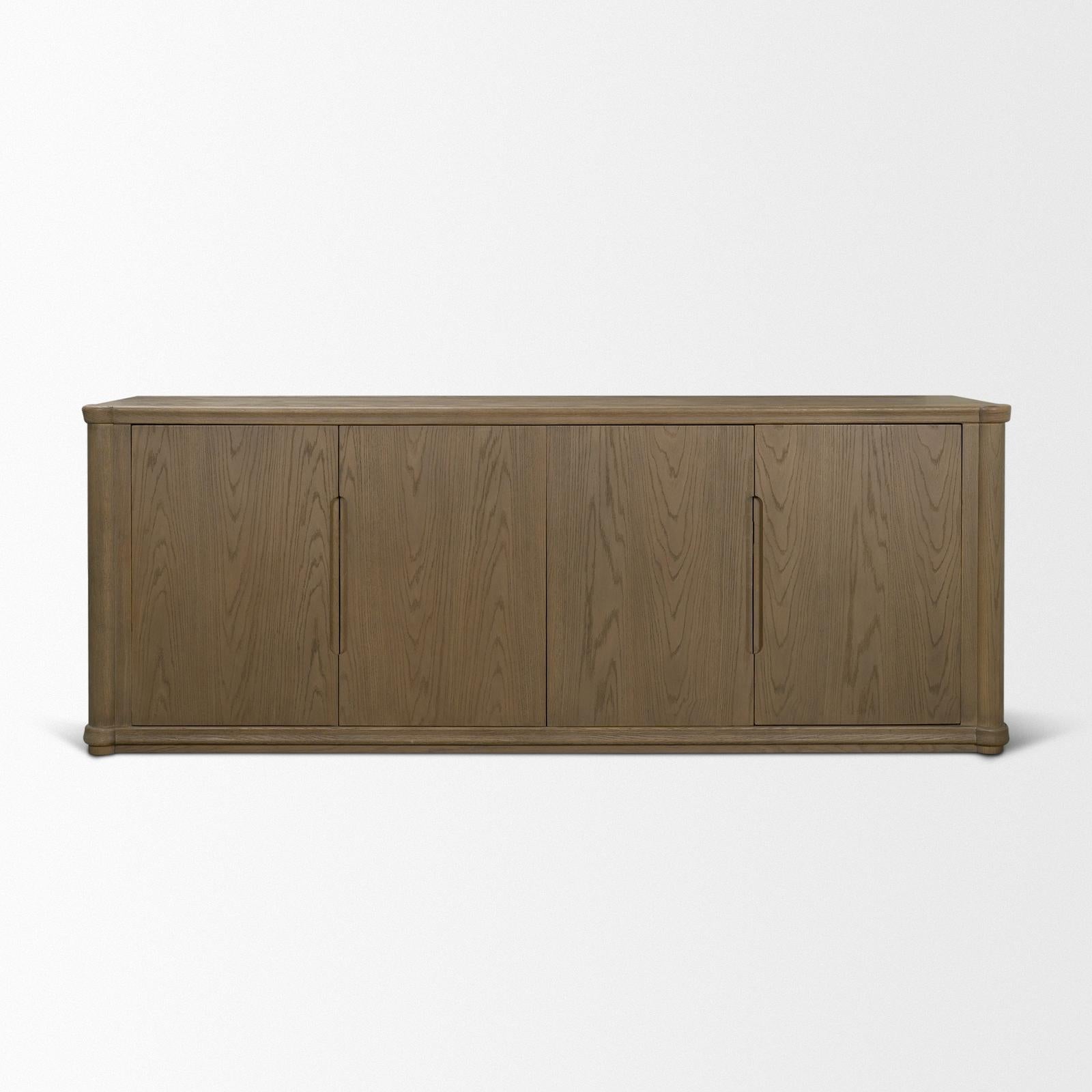 Mercana Alden Wood 4-Door Closed Sideboard