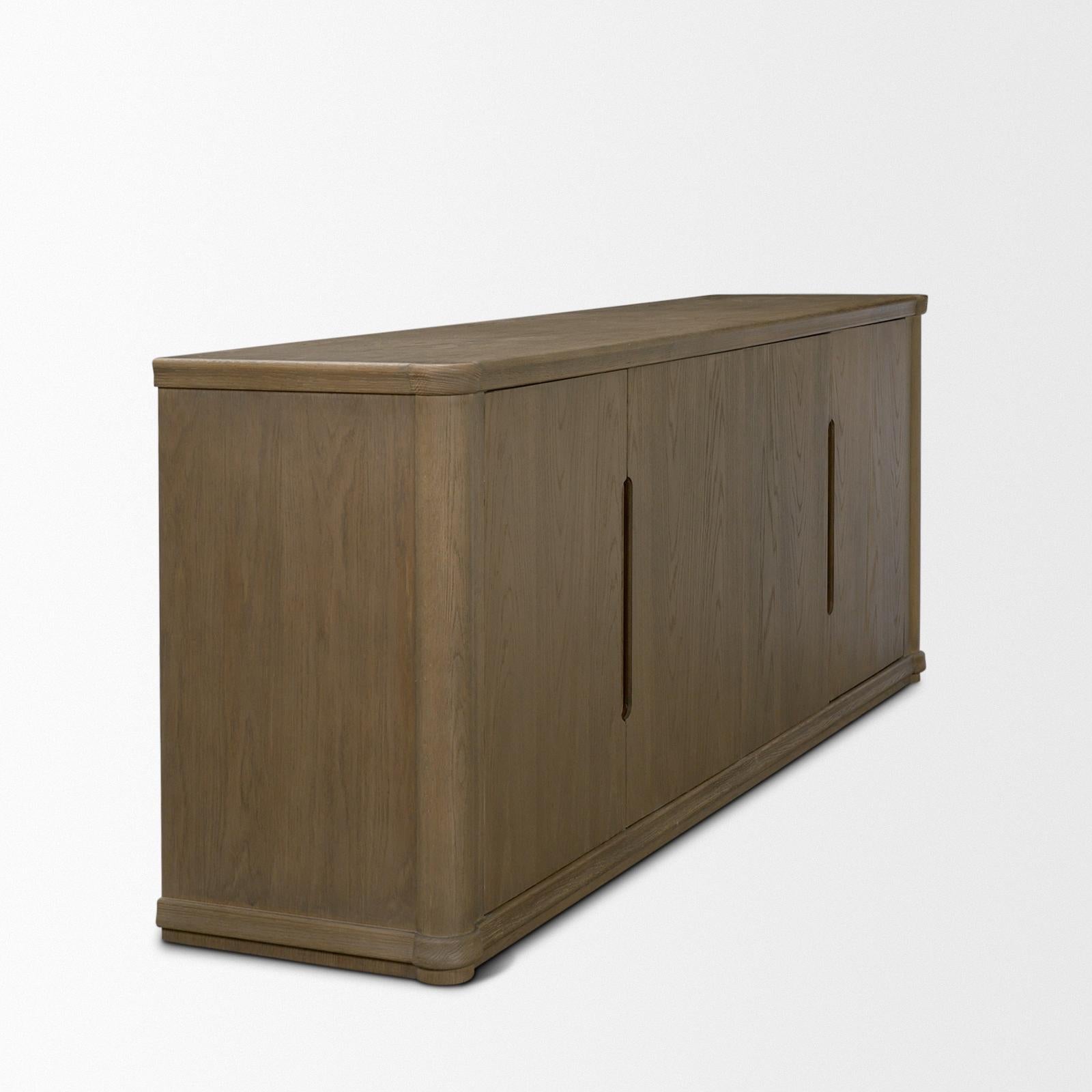 Mercana Alden Wood 4-Door Closed Sideboard