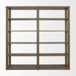 Mercana Alden Medium Brown Wood Open Shelving Unit